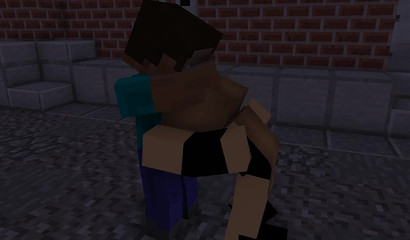 Minecraft push the slut and humiliate her
