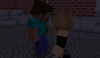 Minecraft push the slut and humiliate her
