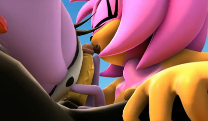 Group unloading with the Sonic and his gal Amy Rose