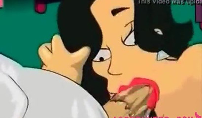 The Simpsons became wild swingers when a hot brunette showed up