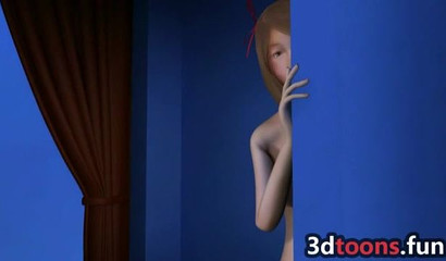 3D shenanigans of a cock-greedy teen