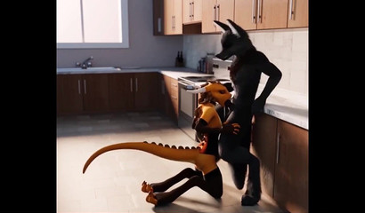 Monster and furry creatures pursuing orgasms