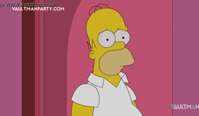 Marge Simpson discovers anal fun with the help of a black cock