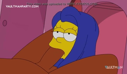 Marge Simpson discovers anal fun with the help of a black cock