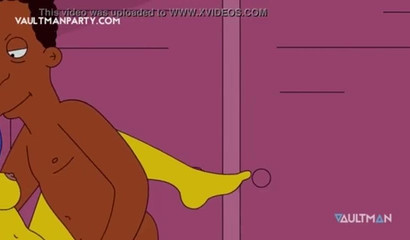 Marge Simpson discovers anal fun with the help of a black cock