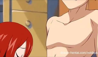 Lucy Heartfilia and Juvia Lockser letting their pussies squirt away