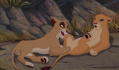 Anal fisting for a furry lion king