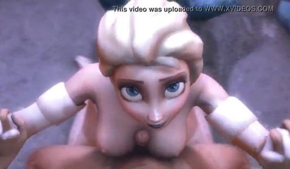 Slutty fairytale of Elsa and Anna of Arendelle cumming true