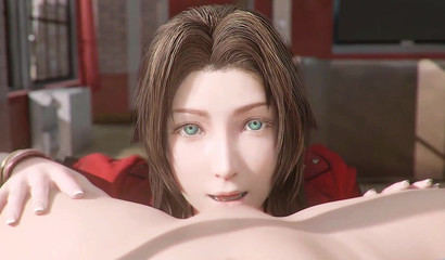 Blowjob queen and a cumslut Aerith Gainsborough presenting her skills