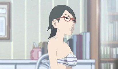 Sarada Uchiha grows chakra cock to bang busty Hinata