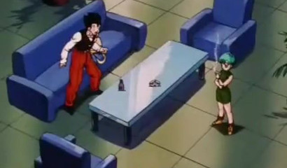 Bulma takes care of Gohan's Dragon Balls