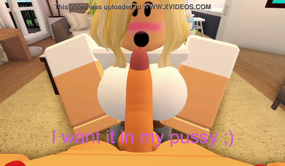 Roblox 3D slut can't resist a huge cock