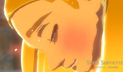 Link makes Princess Zelda glow from his cum