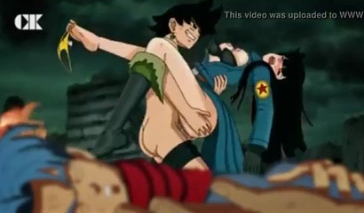 Mai empties Goku's Dragon Balls after a big fight