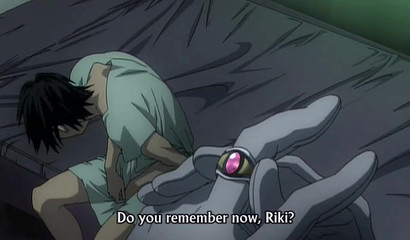 Hunky blond stud bangs his anime boyfriend