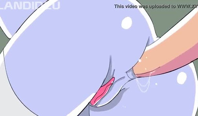 Glory hole feast for two hentai sluts