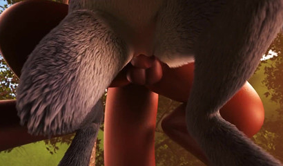 Only huge dragon dick can make furry cunts cum in these woods