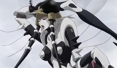 Busty blonde anime hottie banged during battle