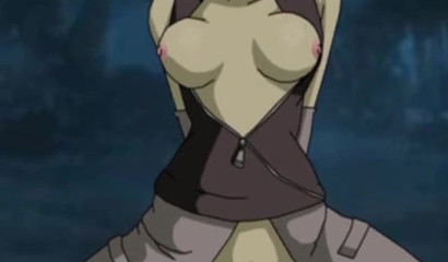 Horny pink-haired Sakura riding Naruto in the woods