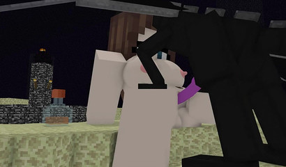 Дракон Minecraft с могучим пенисом