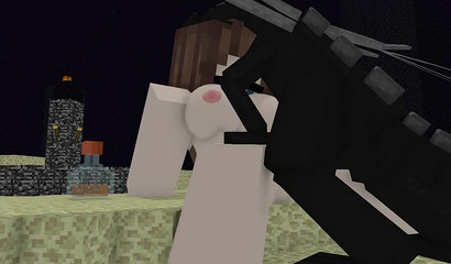 Дракон Minecraft с могучим пенисом