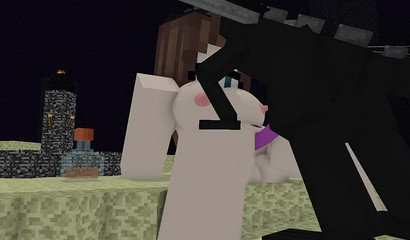 Дракон Minecraft с могучим пенисом