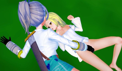 Elaine Fairy squirting all over her lesbian friend