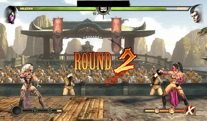 Mortal kombat 9 presenting a nude body of raunchy Mileena