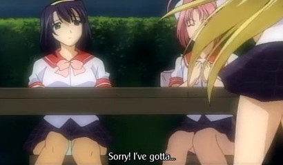 Exhibitionist Anime teen and her bouncy hooters