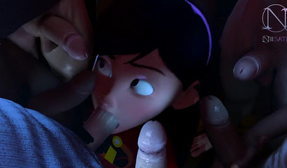 Blowbang as a dream come true for Violet Parr