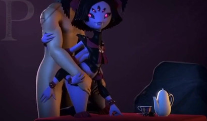 Muffet from Undertale loves cum so much that she's made a compilation