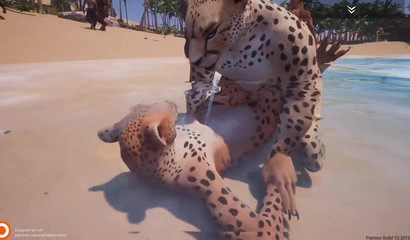 Wild life with a notorious cheetah skank in action