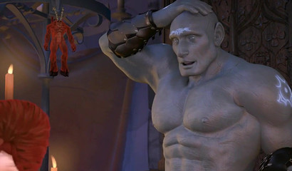 Tiny babes can't fight the monsters attacking their holes