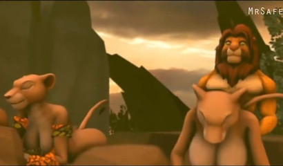 Simba the king of the lion sexdom invites the ladies to praise him