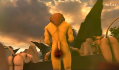 Simba the king of the lion sexdom invites the ladies to praise him