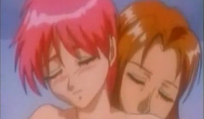 The sticky cunts of Yuri hentai sluts with a messy ending