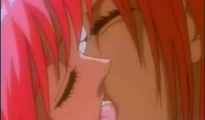 The sticky cunts of Yuri hentai sluts with a messy ending