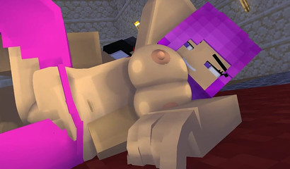 Witnessing Minecraft Jenny transformation into a lustful hoe