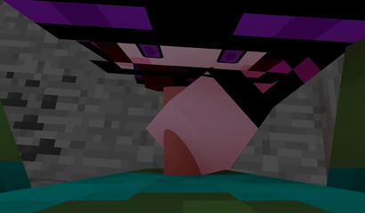 POV 3D Endie sucks off your big Minecraft hose