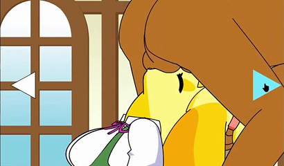 Isabelle Shizue can take a huge cock in her cartoon mouth