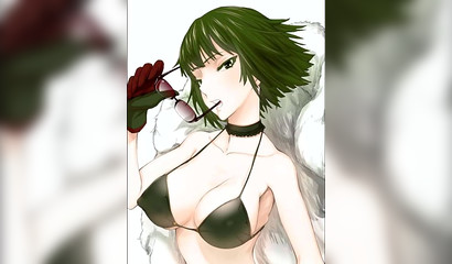 Tatsumaki and Fubuki take huge amounts of spunk