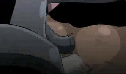 Robot cock makes all the cartoon girls squirt