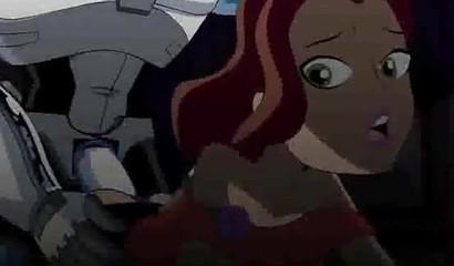 Robot cock makes all the cartoon girls squirt