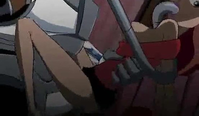 Robot cock makes all the cartoon girls squirt