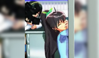 3D genderbender takes anime chick to orgasm