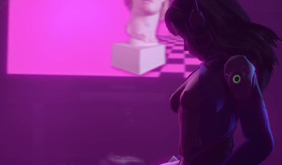 Horny 3D Overwatch hottie D.Va drilled in missionary