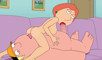 Lois takes care of son's huge cartoon boner