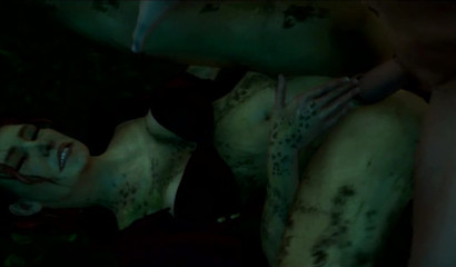 Curvy 3D redhead Poison Ivy makes multiple dick cum
