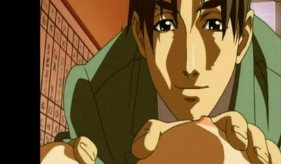 Shy blonde anime hottie bangs her horny boss