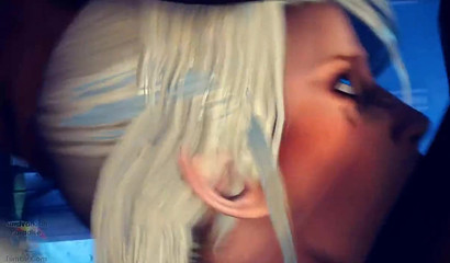 3D Samus Aran hosts huge alien dicks